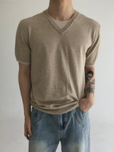 robe layered v neck(3colors)