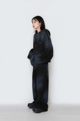 spray-washed string pants