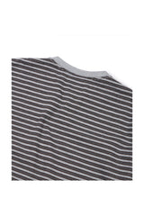 (BASE) STRIPE POCKET LONG SLEEVE (GRAY)
