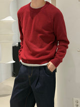 Crop round knit(5color)