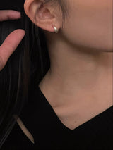 DOUBLE-FACED BASIC HUGGIC EARRINGS
