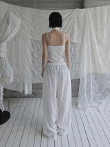 Slow Pintuck Nylon Pants
