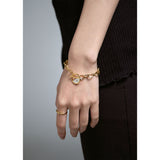 Round Toggle Gold Bracelet