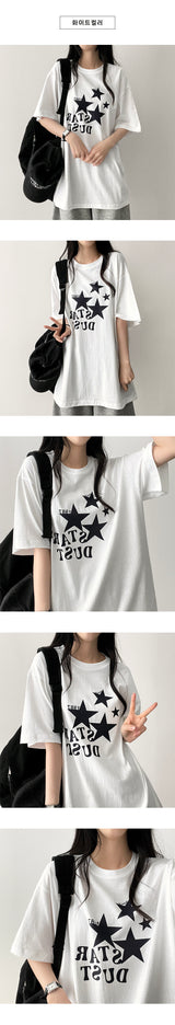 Star oversized fit short-sleeved T-shirt