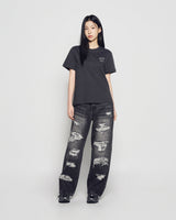 25FW WOMAN SCRIPT LOGO PRINTING SHORT SLEEVE T-SHIRT