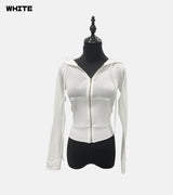 Culotte hood zip-up