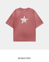 Vintage Star Pigment Short-Sleeved T-shirt
