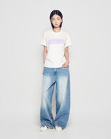 25FW WOMAN エリプスロゴ半袖Tシャツ クリーム