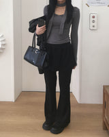 Muffler v neck T
