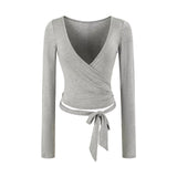 Lavi V Neck Wrap Top