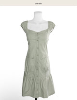 [vintage] monini off-pocket long cotton cover ops