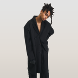 RELABEL 23AW デコンストラクトパッチワークファブリックロングコート
