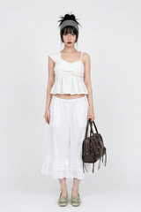 CROSS-WRAP PEPLUM BUSTIER TOP (3COLORS!)