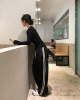 [BELLIDE MADE] Basic item, round rib long sleeve knit