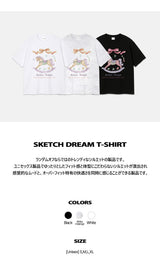 スケッチ ドリーム Tシャツ (3color)