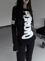 ブラッシュレタリングポケットTシャツ (2color)