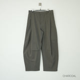sculpted curved pants