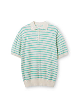 LMN Chief Dangora Semi Zip-Up Short Sleeve Knitwear (4 colors)