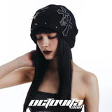Black knitted hat