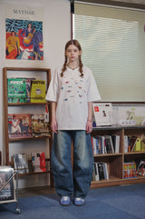 Dino Stitch Embroidered Short Sleeve Tee