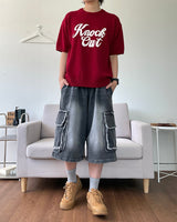 Indie Bermuda Cargo Denim Pants