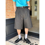 [S/S] Pin stripe bermuda pants