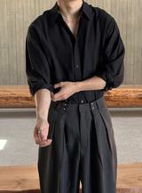 [Unisex] シルキーオーバーフィットシャツ(3color)