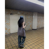 ビーズチェッカードレス