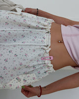 Flower cargo string jogger & wide pants