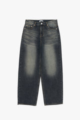 Scope deep blue wide denim pants