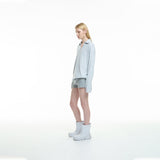 oversized loose-fit polo shirt