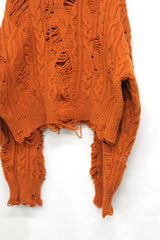 Crashed Short Knit Pullover