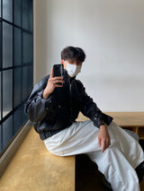 ユフカーブドコットンワイドパンツ(White)