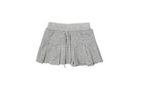 [3pc set] レウンノースリーブフードジップアッププリーツスカートセット