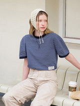 Stripe Volume Sleeve T-shirt