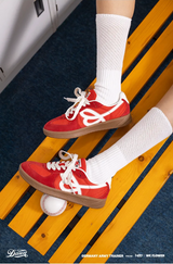 ジョイントネームレトロジャーマントレーニングシューズ - RED