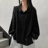 ニフティブックルオーバーサイズフィットパンチングカラーニット