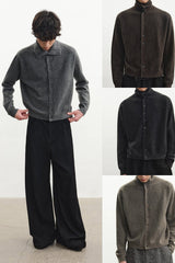 Marl Turtleneck Cardigan
