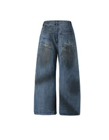 Linear Rivet Dirty Wash Denim Pants