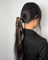 Haze Motif Mini Scarf 45 _ BLACK