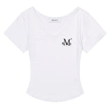 ONYX SIGNATURE LOGO V-NECK HALF T (5COLOR)