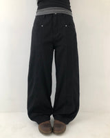 ウィンティ カットアウト ワイドパンツ