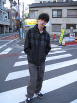 saros check jacket - Charcoal(2)