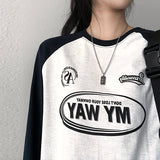E-Farm Color Raglan Long Sleeve T-shirt