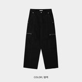 Oper Zipper Dyeing Pants (3color)