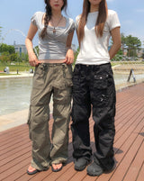 Multiple Pocket Low Cargo Pants