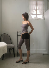 FOLDING CAPRI LEGGINGS (2color)