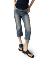 Vintage Capri Denim Pants (low-rise)