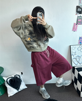 スナップオーバーベーシックバミューダパンツ 🩵💕🧸🤎8COLOR