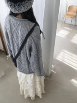 Twisted wool knit